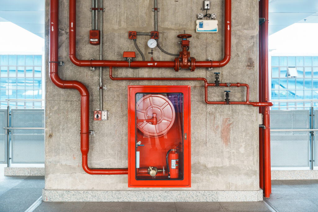 Fire protection consultant reviewing building plans